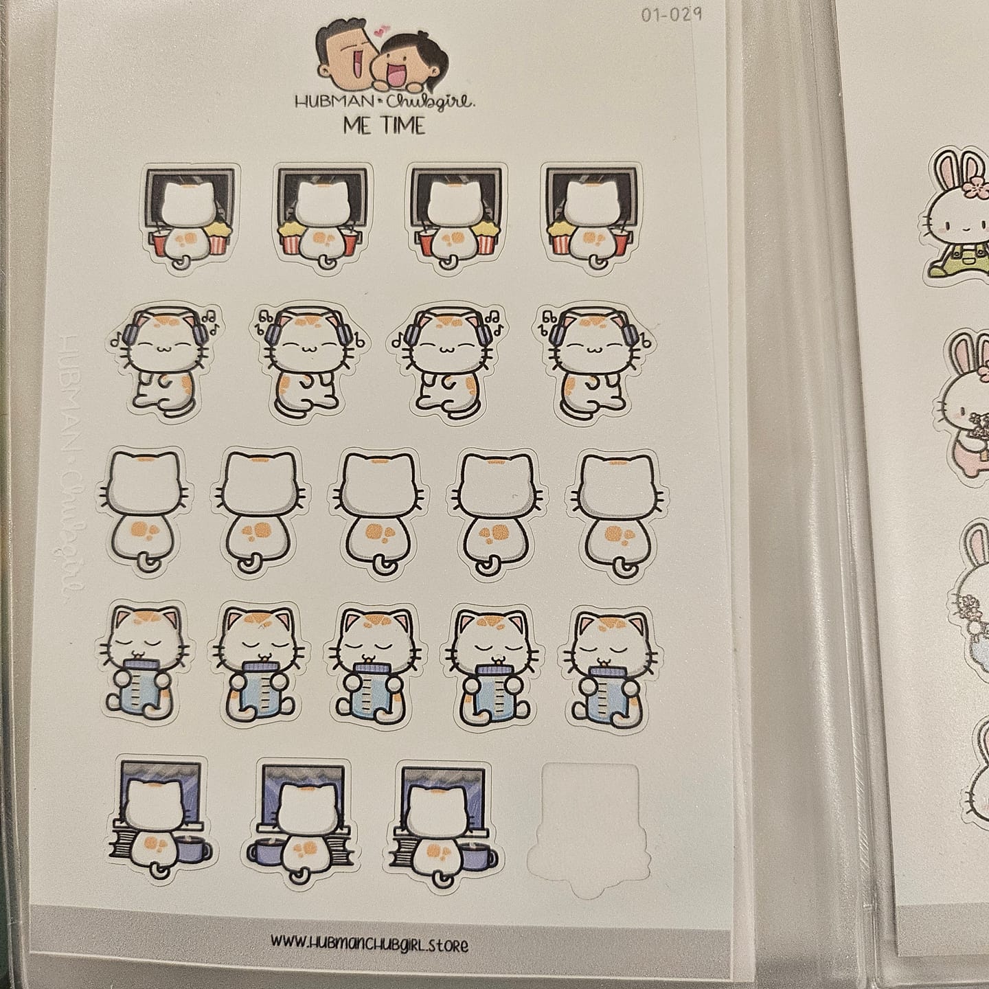 Customer photo review of Me Time Planner Stickers