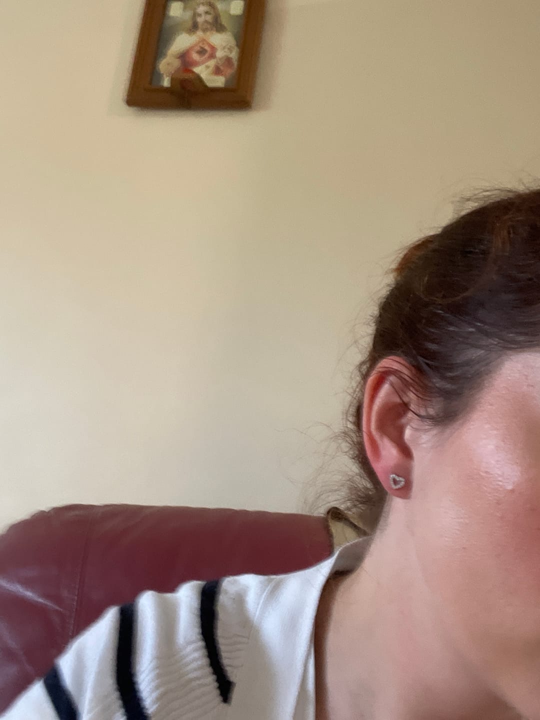 Customer photo review of Alma Stud Earring in Silver