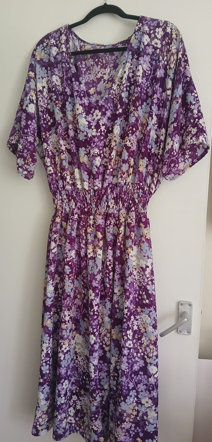 Customer photo review of Blossoming Flowers Polyester Crepe Fabric