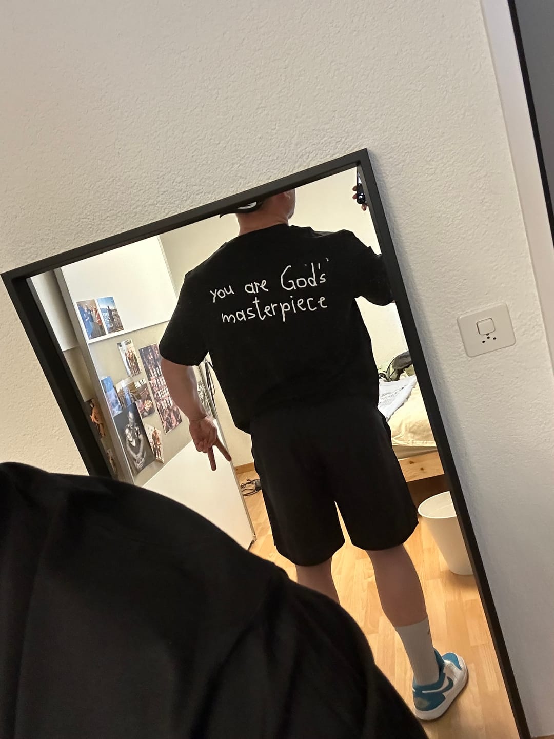 Customer photo review of OVERSIZED SHRT - YOU ARE GOD'S MASTERPIECE