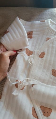 Customer photo review of Newborn Teddy Bear Onesie