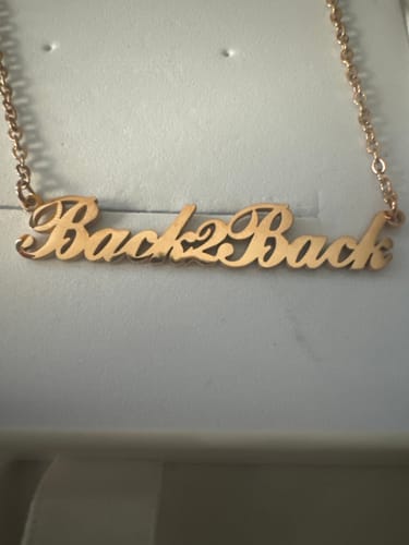 Customer photo review of Personalized Name Necklace
