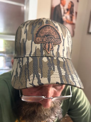 Customer photo review of Turkey Only Fans, Leather Patch Trucker Hat