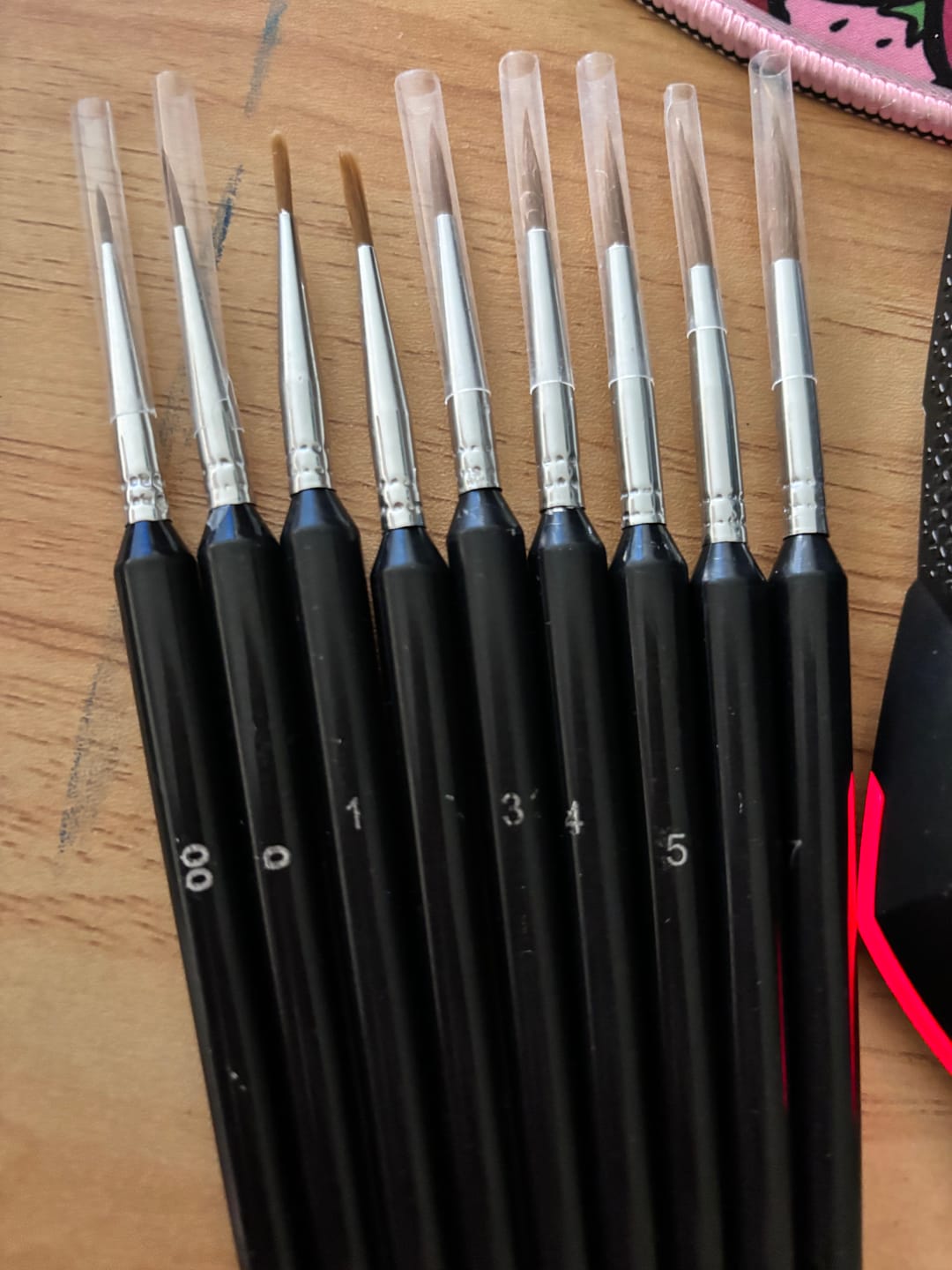 Customer photo review of Professional Detail Brushes (Set Of 9)