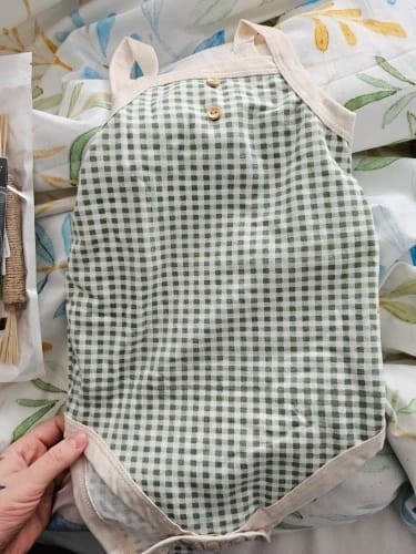 Customer photo review of Baby Girl Plaid Camisole Bodysuit