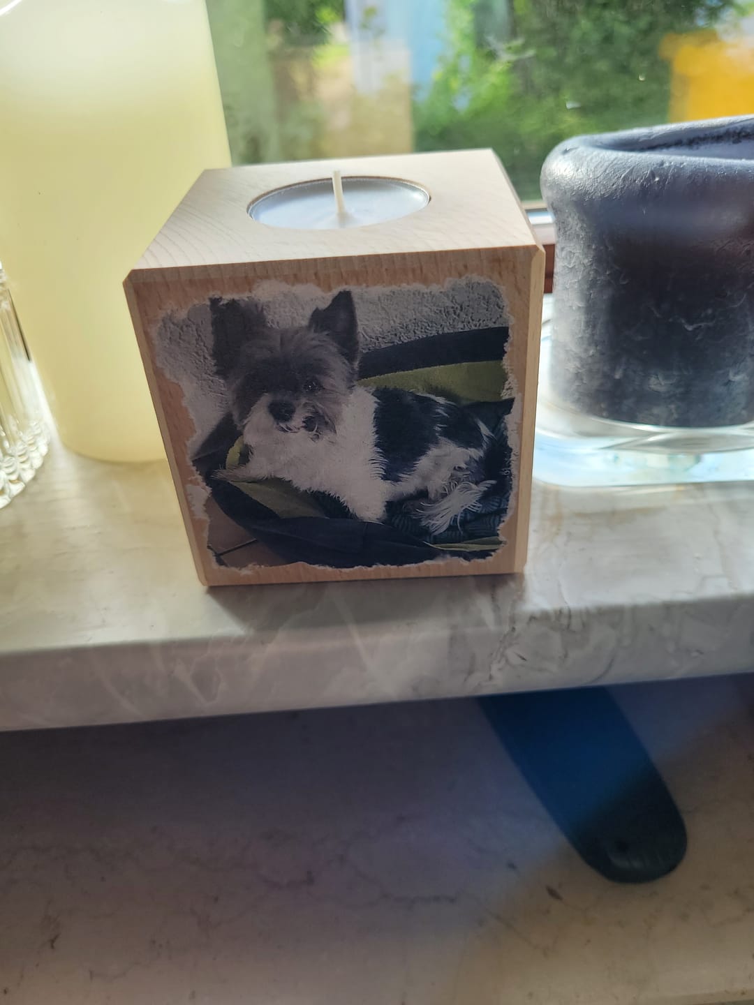 Customer photo review of Dein Foto - Individueller Kerzenwürfel