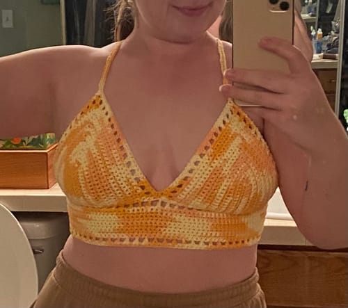 Customer photo review of Lilly Top Crochet Pattern