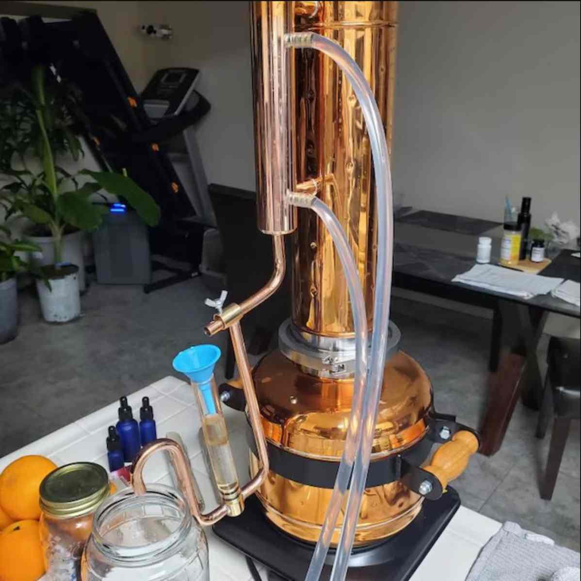 Customer photo review of Essential Oil Distiller 1,9Gal/7L - Premium Kit