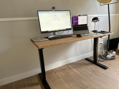 Customer photo review of Maidesite T2 Pro Plus-Marco de Escritorio Eléctrico Elevable en Altura Doble Motor