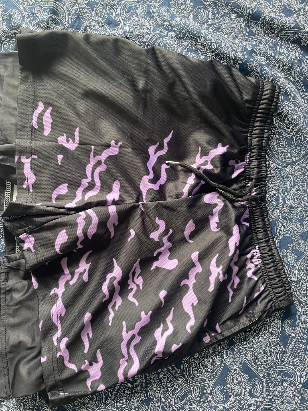 Customer photo review of Curse Mark Gym Shorts