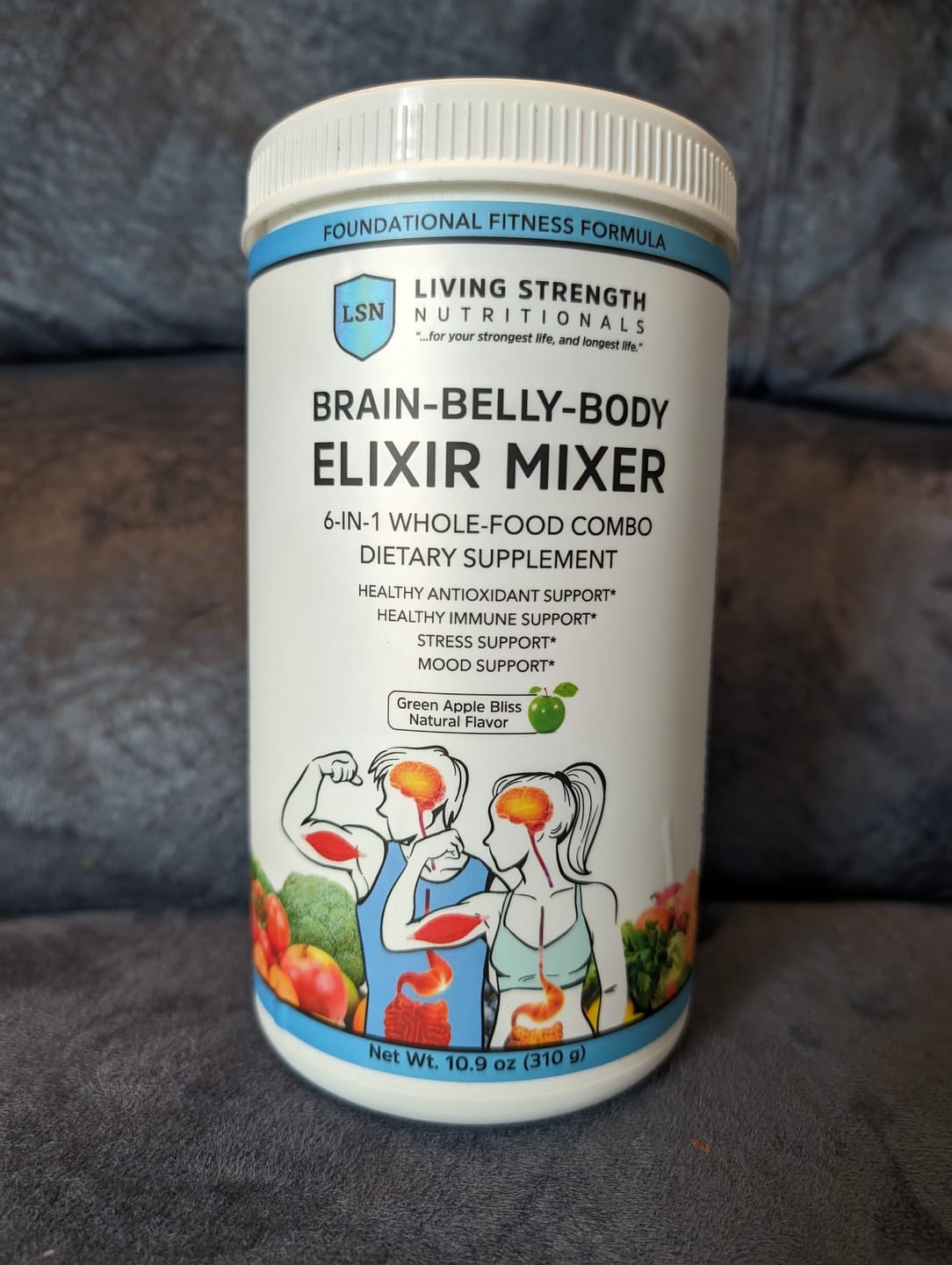 Customer photo review of Brain-Belly-Body Elixir Mixer Powder