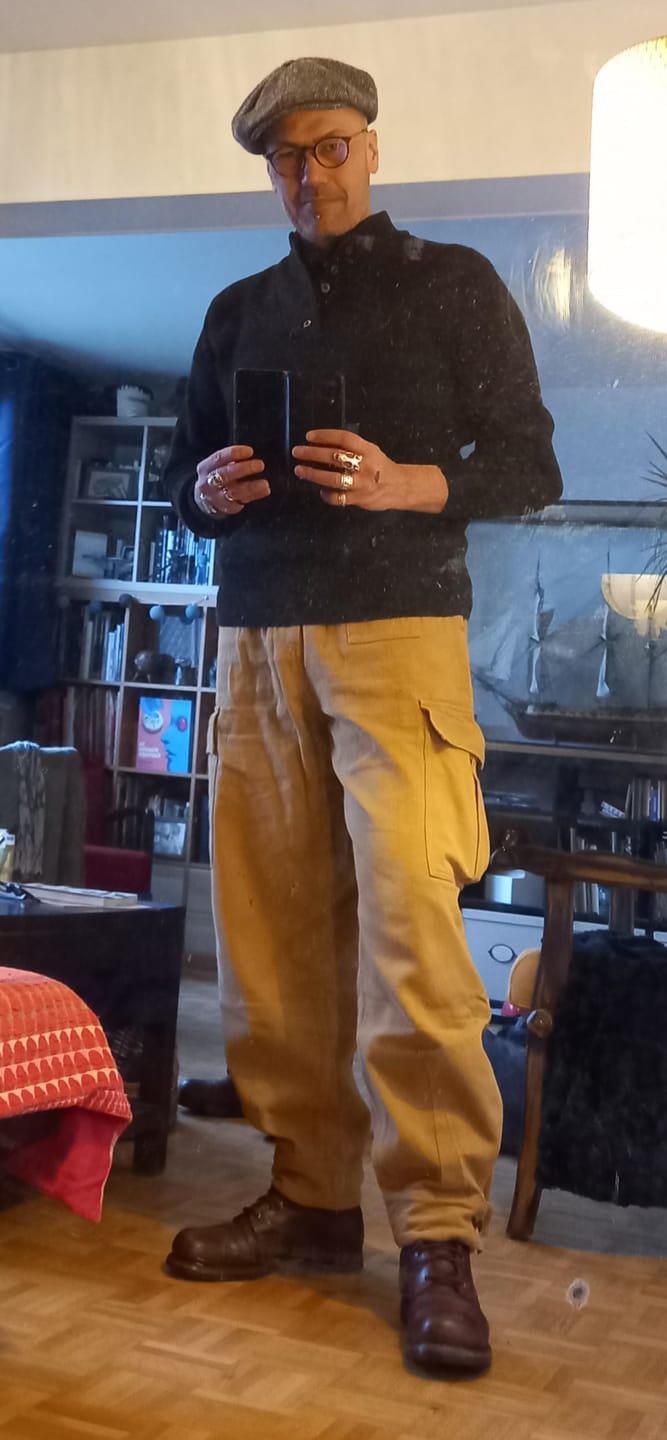 Customer photo review of 13 oz Cotton Twill Relaxed Fit Field Pants