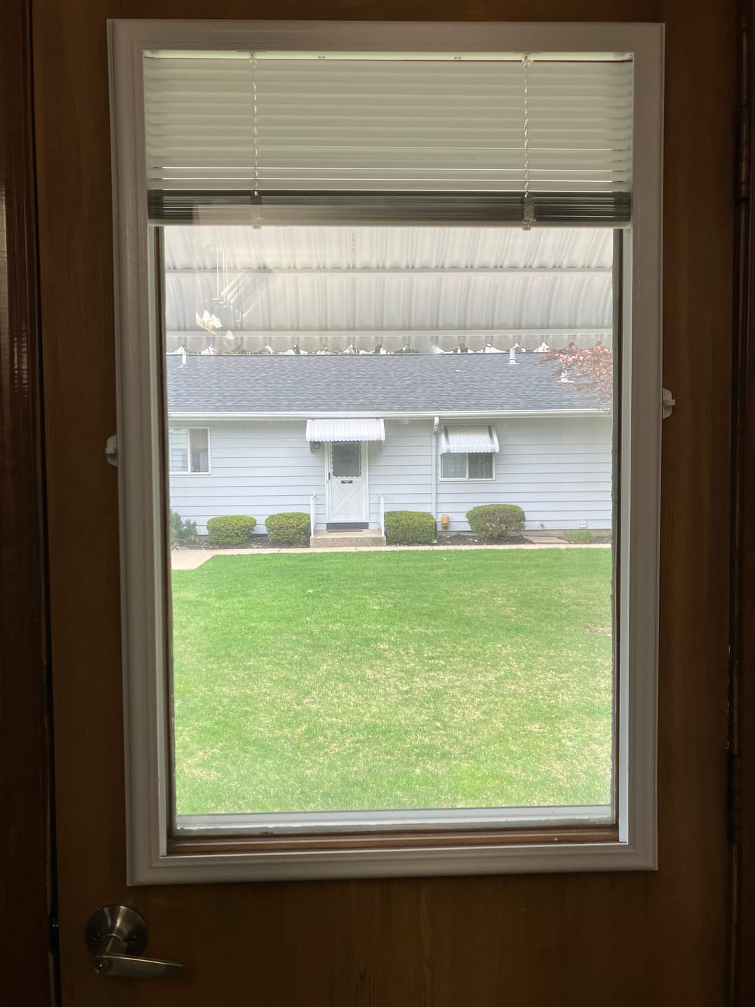 Customer photo review of ODL Add On Blinds for Raised Frame Doors - 24" x 38"