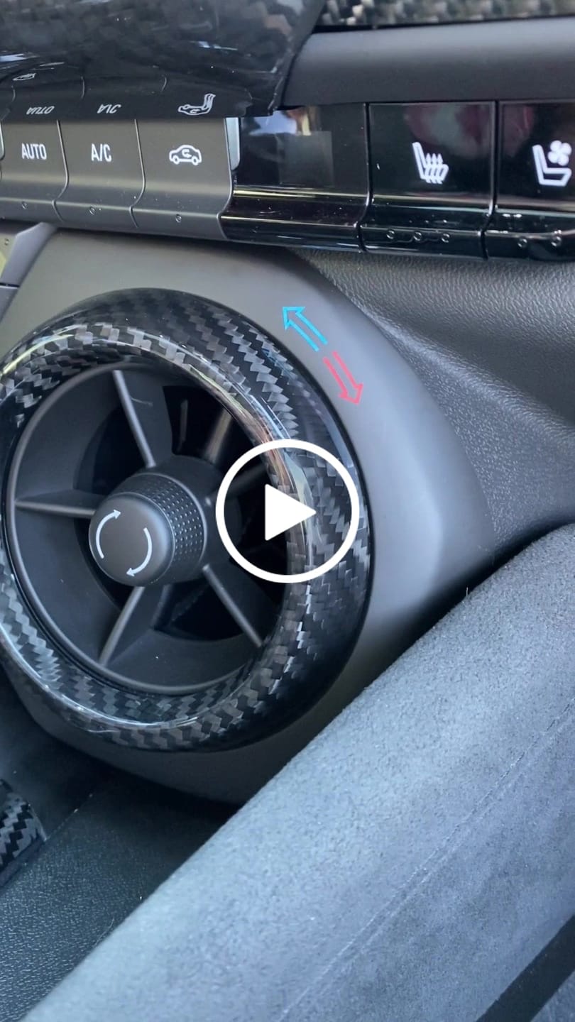 Customer video review of 2016-2024 Camaro Carbon Fiber Center Console AC Vent Covers