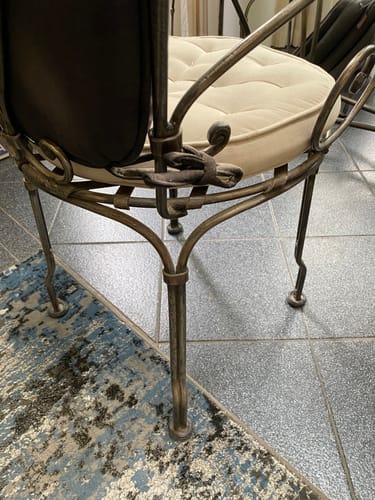 Customer photo review of Gecko Slip-on Disk Furniture Leg Glides | Floor Protection