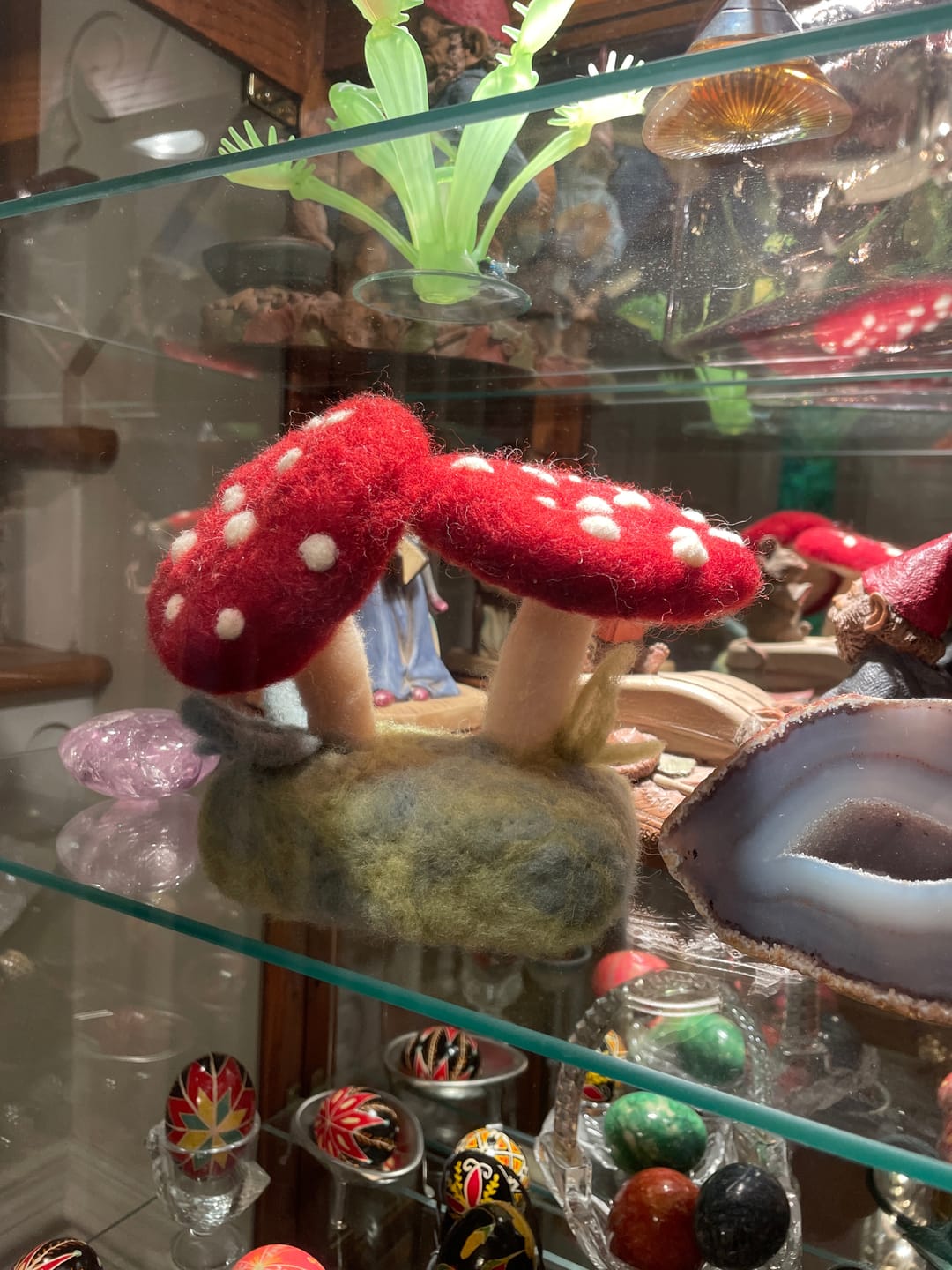 Customer photo review of Forest Toadstools Mini Needle Felting Kit