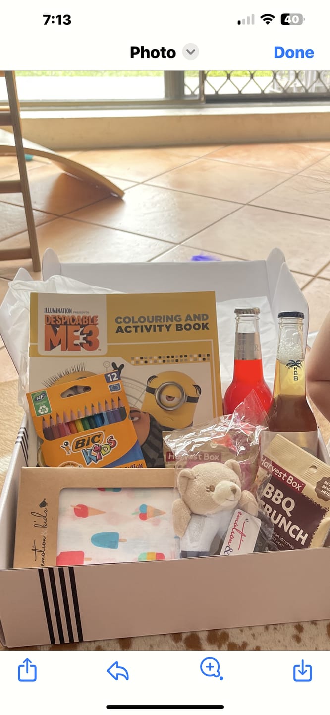 Customer photo review of Hampers with alcohol