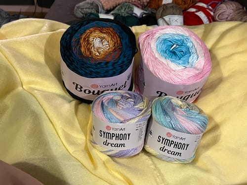 Customer photo review of YarnArt Symphony Dream