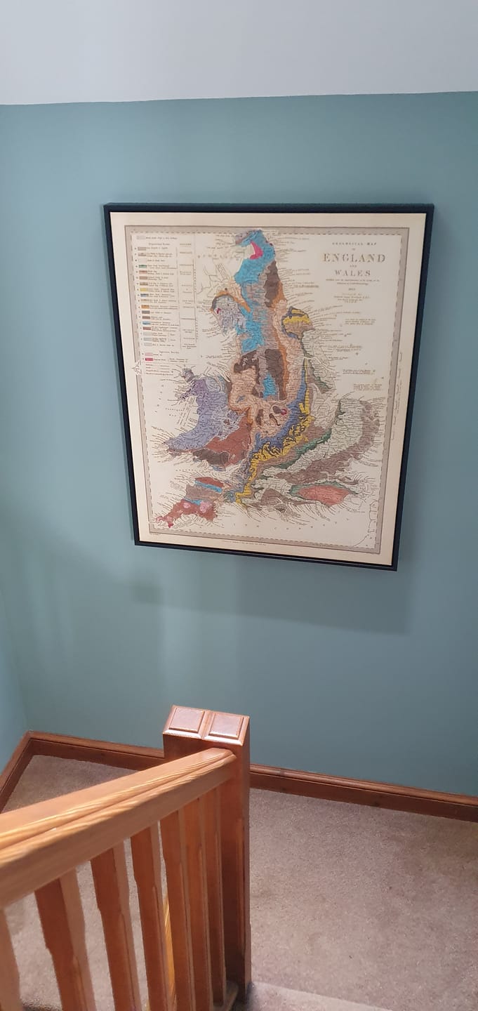 Customer photo review of Old geological map of England & Wales by Roderick Impey Murchison, 1843