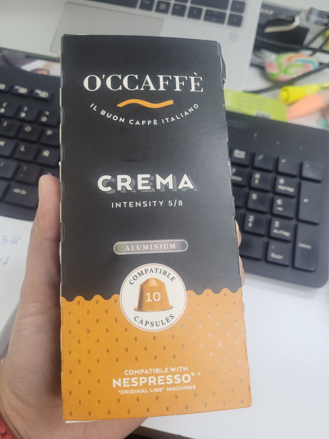Customer photo review of Pack Occaffe 120 Cápsulas Aluminio Compatibles para Nespresso