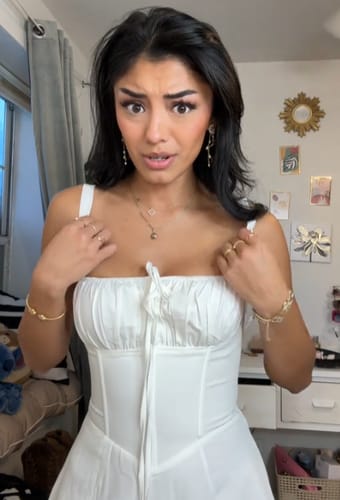 Customer photo review of Zyptara™ Lace Up Dress