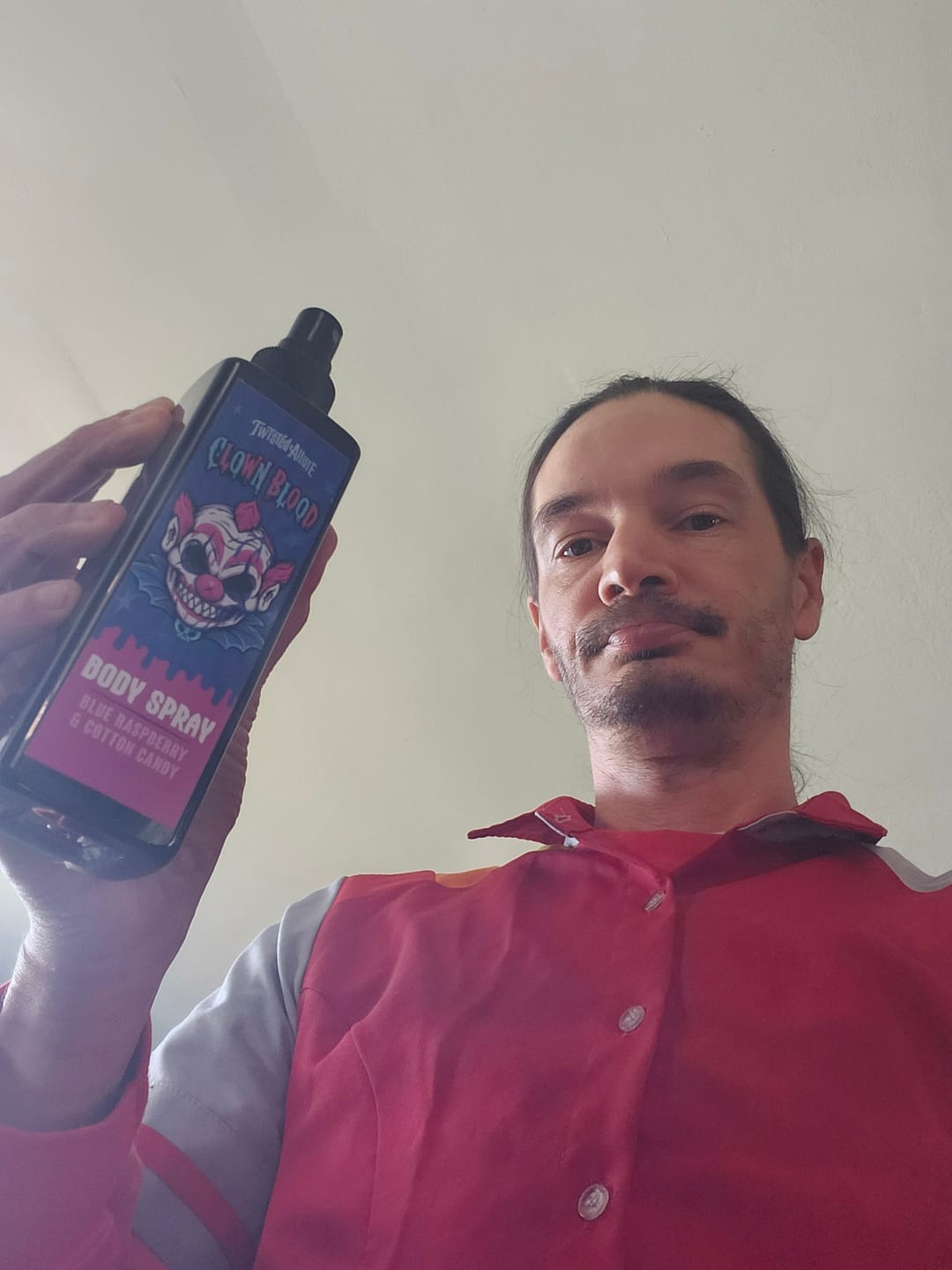 Customer photo review of Clown Blood Body Spray