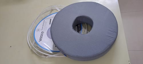 Customer photo review of Round Ring Cushion Pillow | Provides Cushioned Seating  to reduce Pain & Discomfort