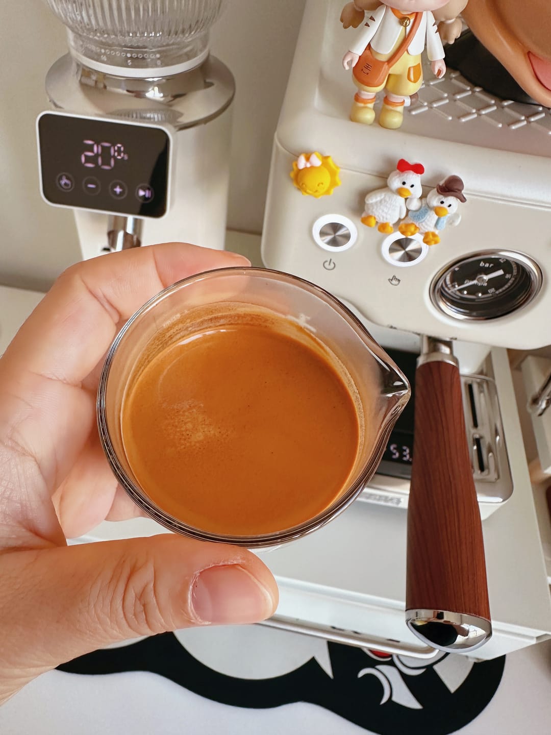 Customer photo review of Espresso Shot Glass with Measuring Scale - MUVNA