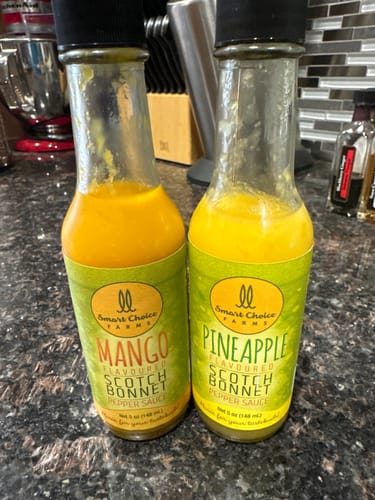 Customer photo review of Smart Choice Pineapple Flavored Scotch Bonnet Pepper Sauce