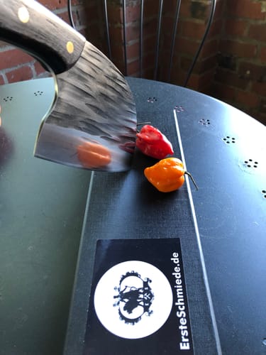 Customer photo review of Handgeschmiedetes Kochmesser - Ergonomic