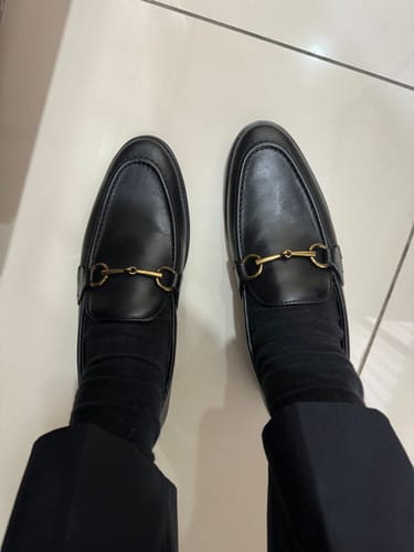 Customer photo review of Horsebit Buckle Loafer - Solid Black Leather (Flexi-Sole)
