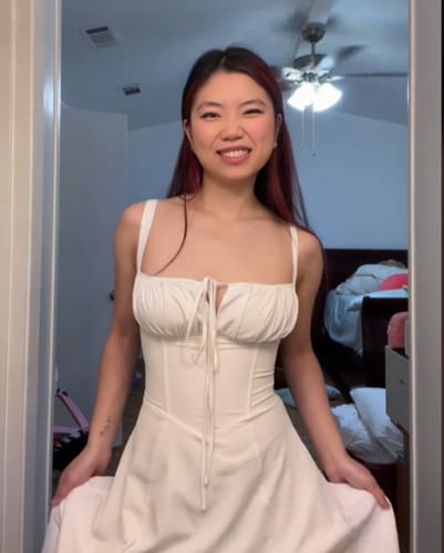 Customer photo review of Zyptara™ Lace Up Dress