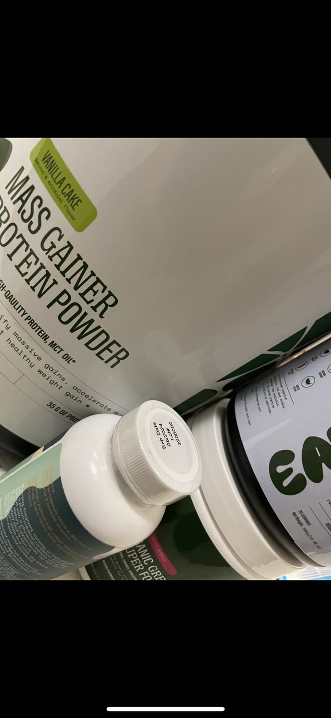 Customer photo review of Mass Gainer Protein Powder