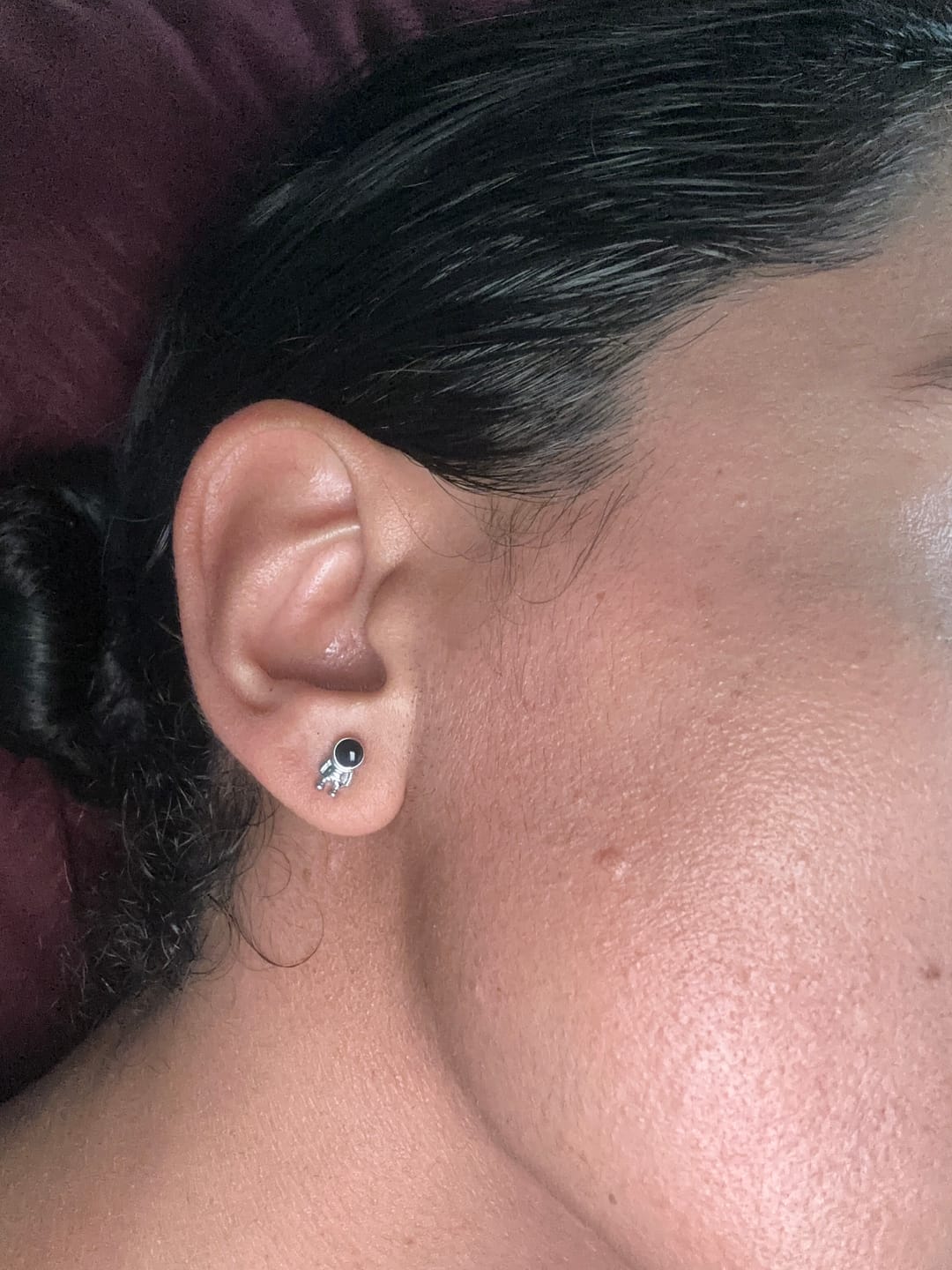 Customer photo review of Aretes Astronauta y Luna
