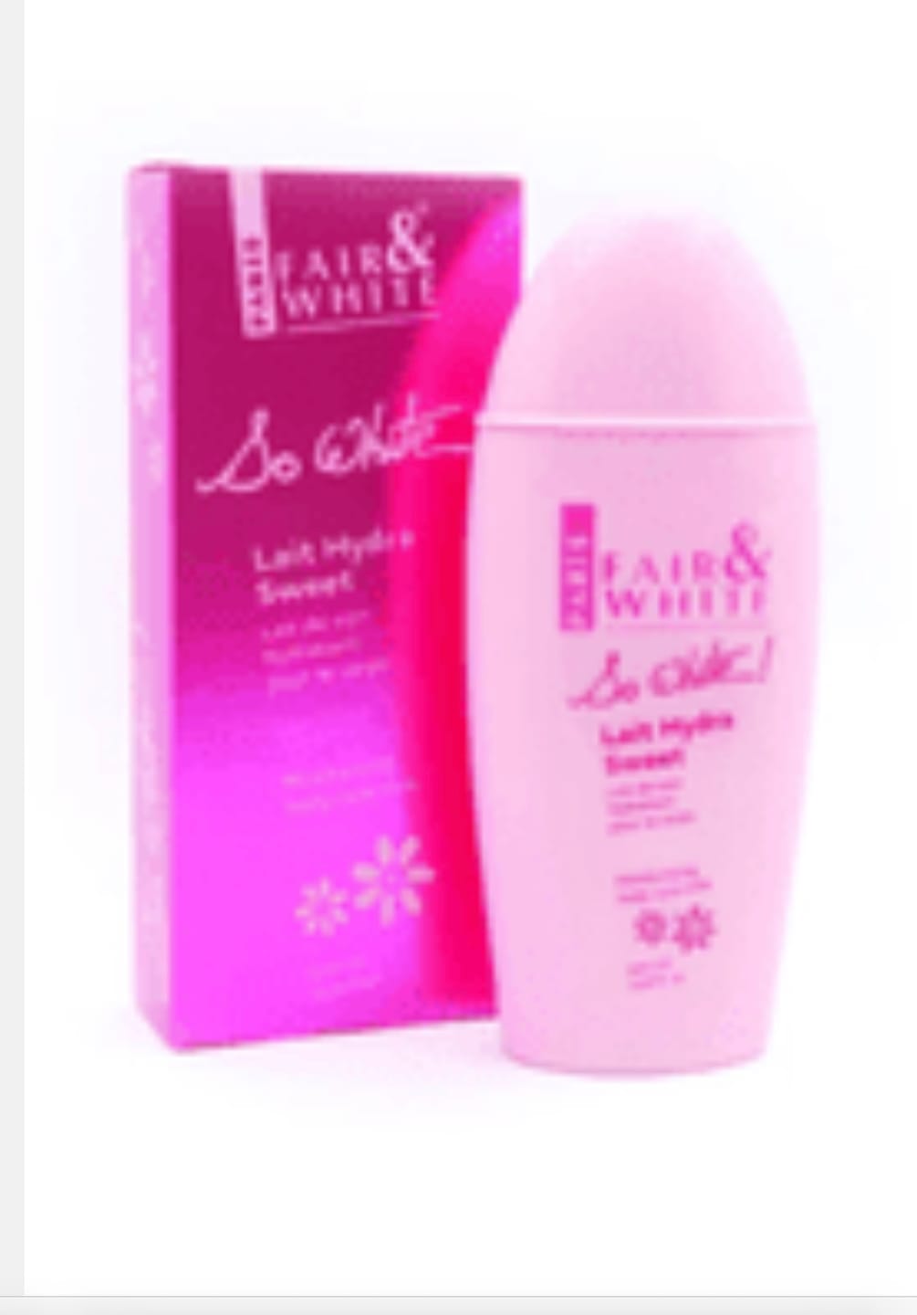 Customer photo review of Fair and White So White Hydra Sweet Moisturizing Body Lotion with Sweet Almond Oil 500ml/ 16.90 fl oz