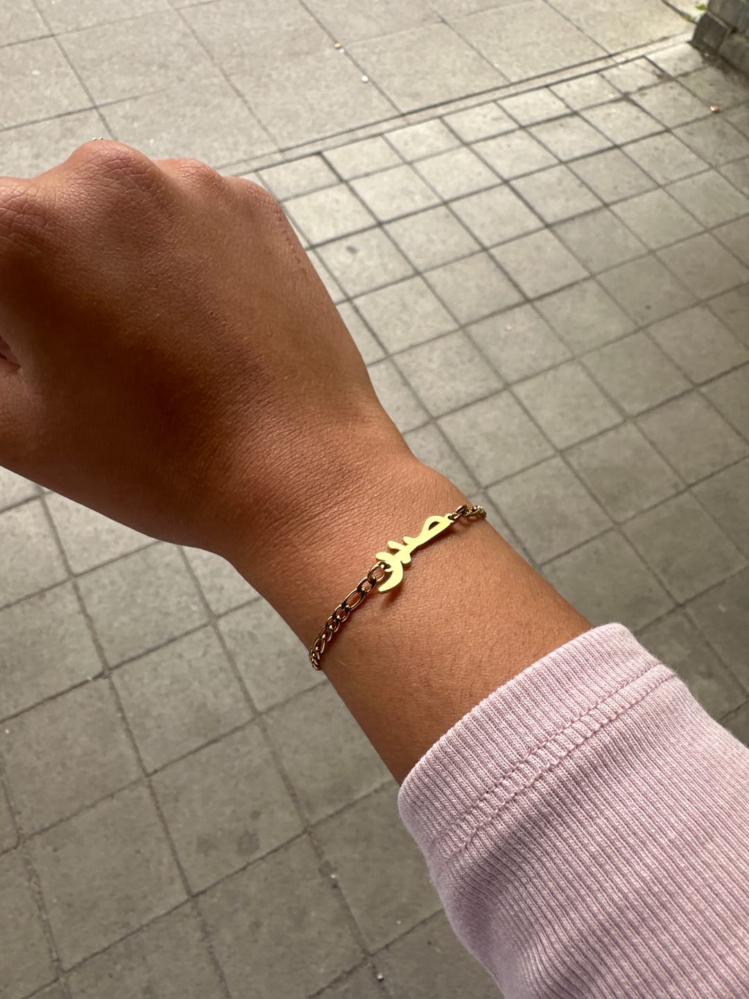 Customer photo review of Sabr Armband | 18K vergoldet