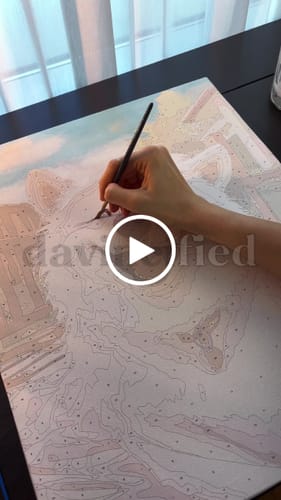 Customer video review of Custom Paint by Numbers Kit