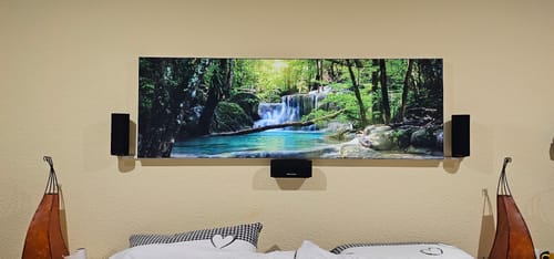 Customer photo review of Canvalight® Leuchtbild | Tropischer Wasserfall | Panorama