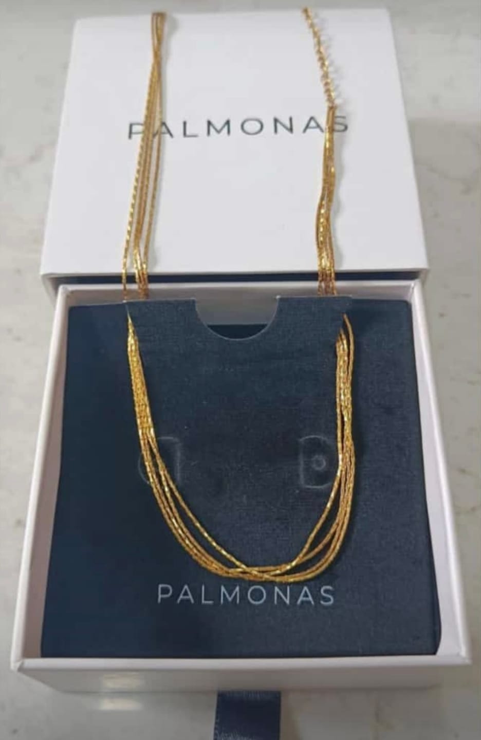 Customer photo review of Golden Layered Choker