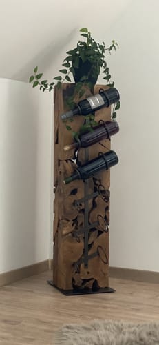 Customer photo review of Weinregal Weinständer Holz massiv XILON 100 cm