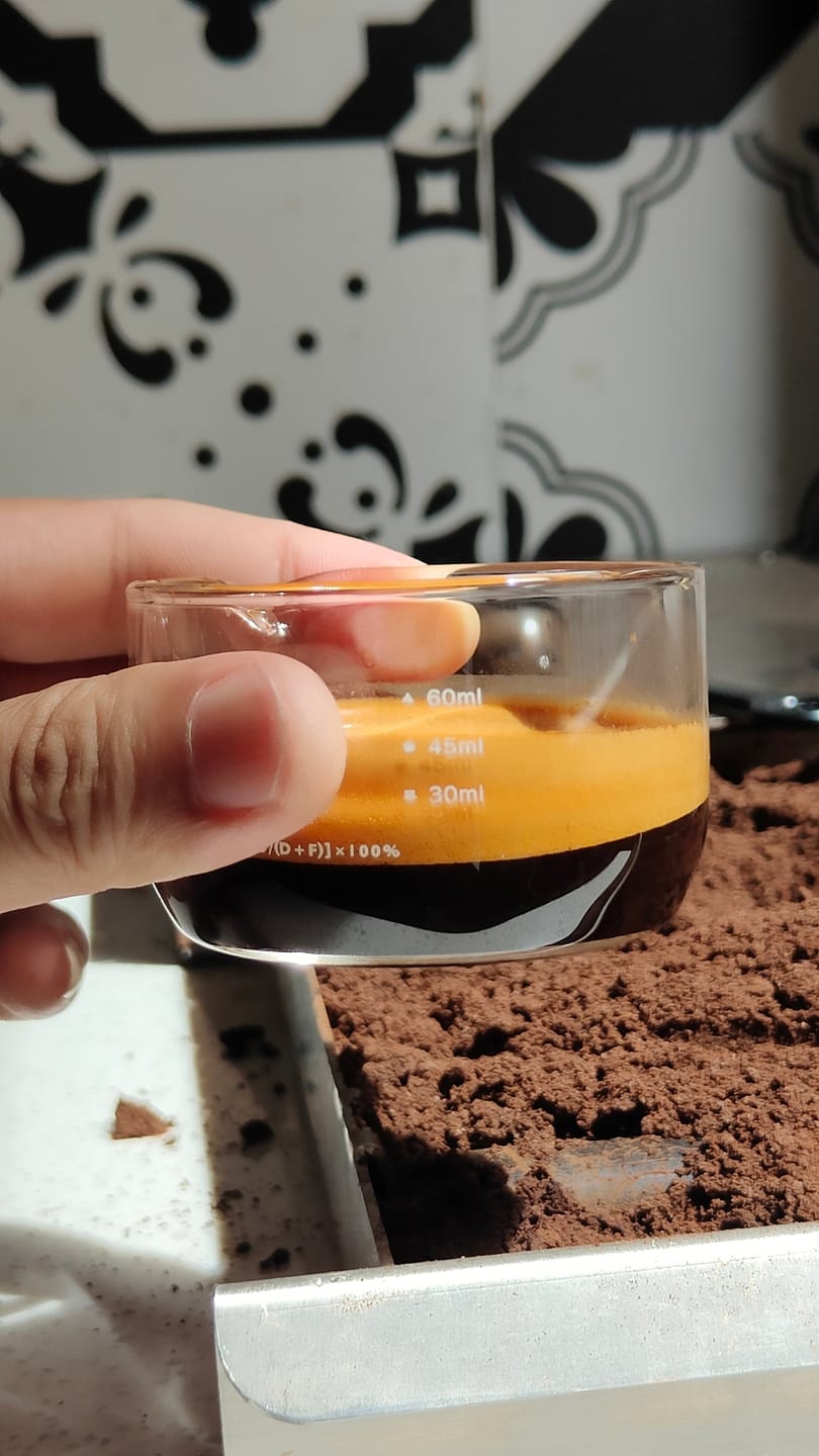 Customer photo review of Espresso Shot Glass with Measuring Scale - MUVNA