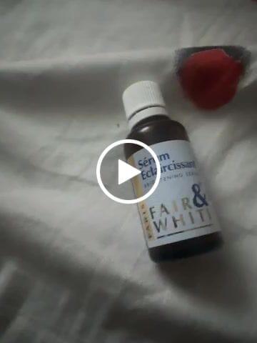 Customer video review of Fair and White Original Lightening Serum 30ml