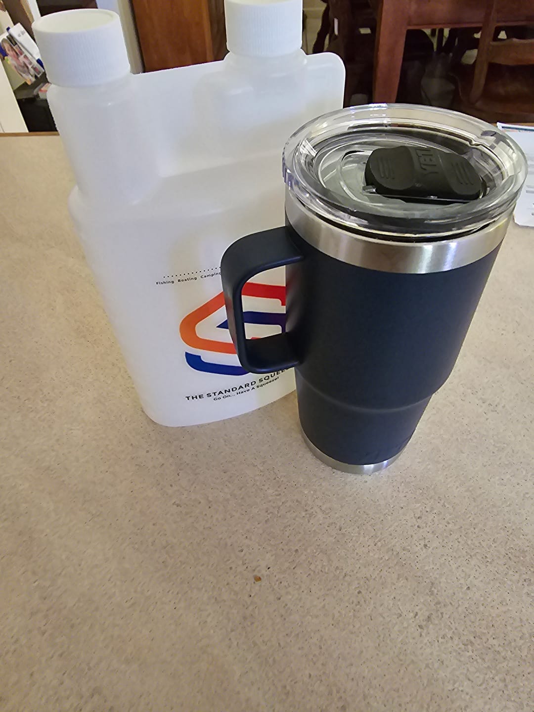 Customer photo review of The Standard Squeeze - Double Shot (32oz / 2oz)