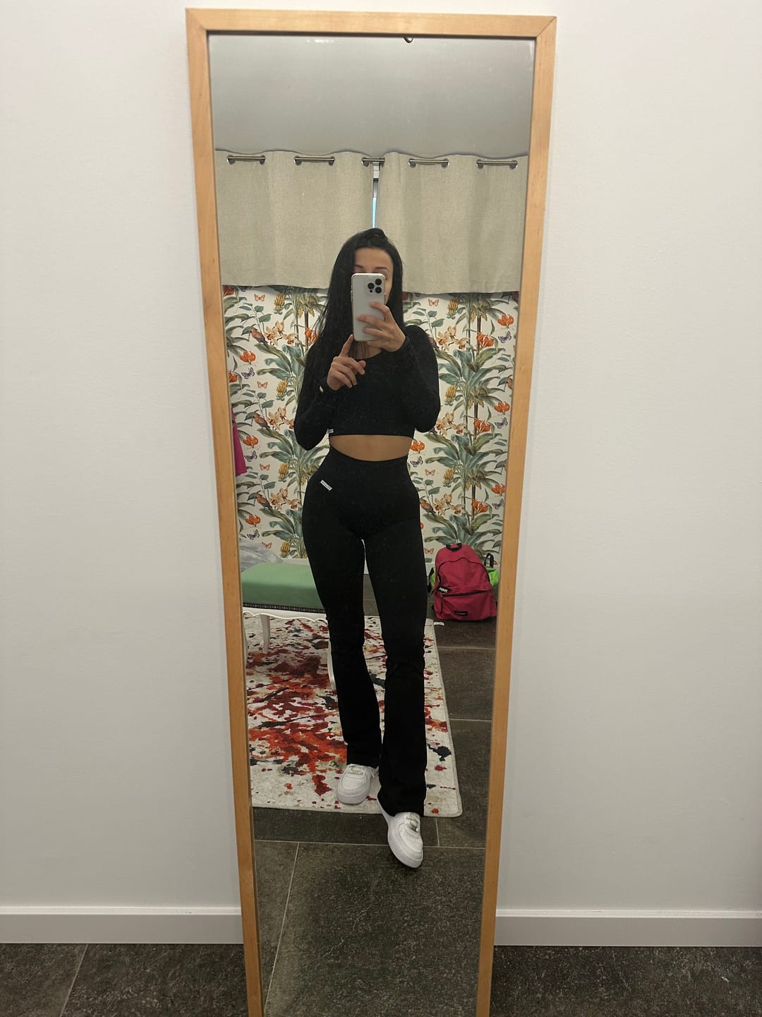 Customer photo review of Leggings a Zampa di Elefante Nero