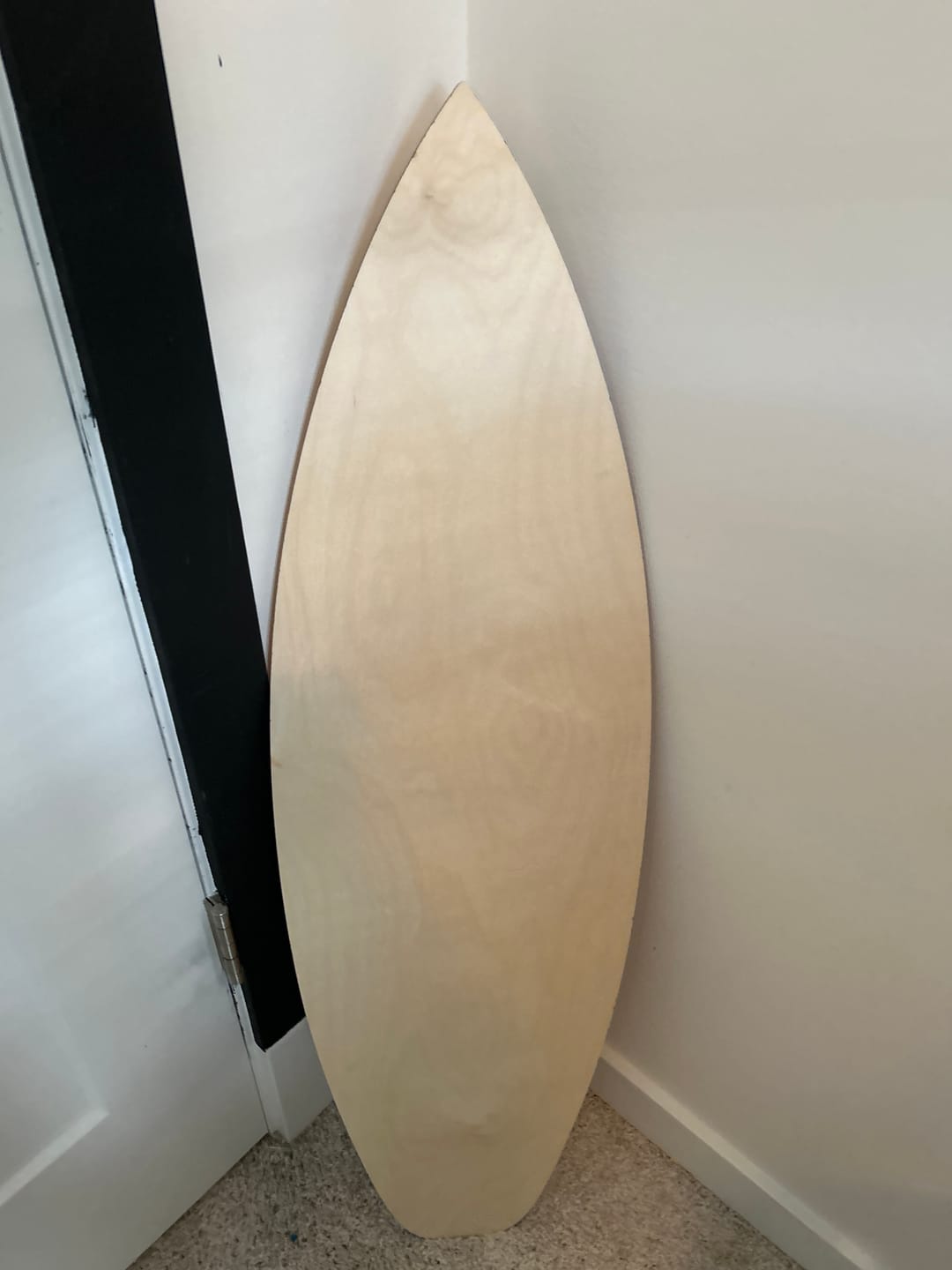 Customer photo review of Bigger Better | Unfinished Wood Surfboard Shape | DIY Craft Cutout |
