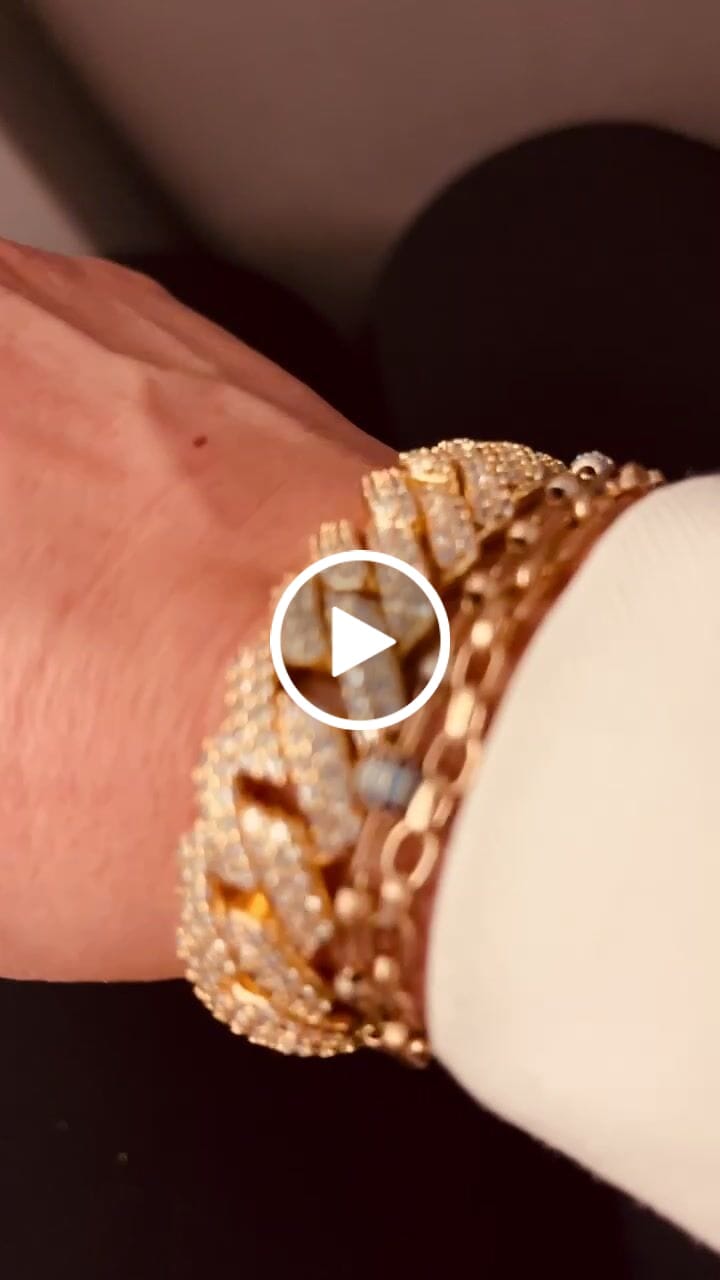 Customer video review of 14mm Monaco Bracelet - Gold