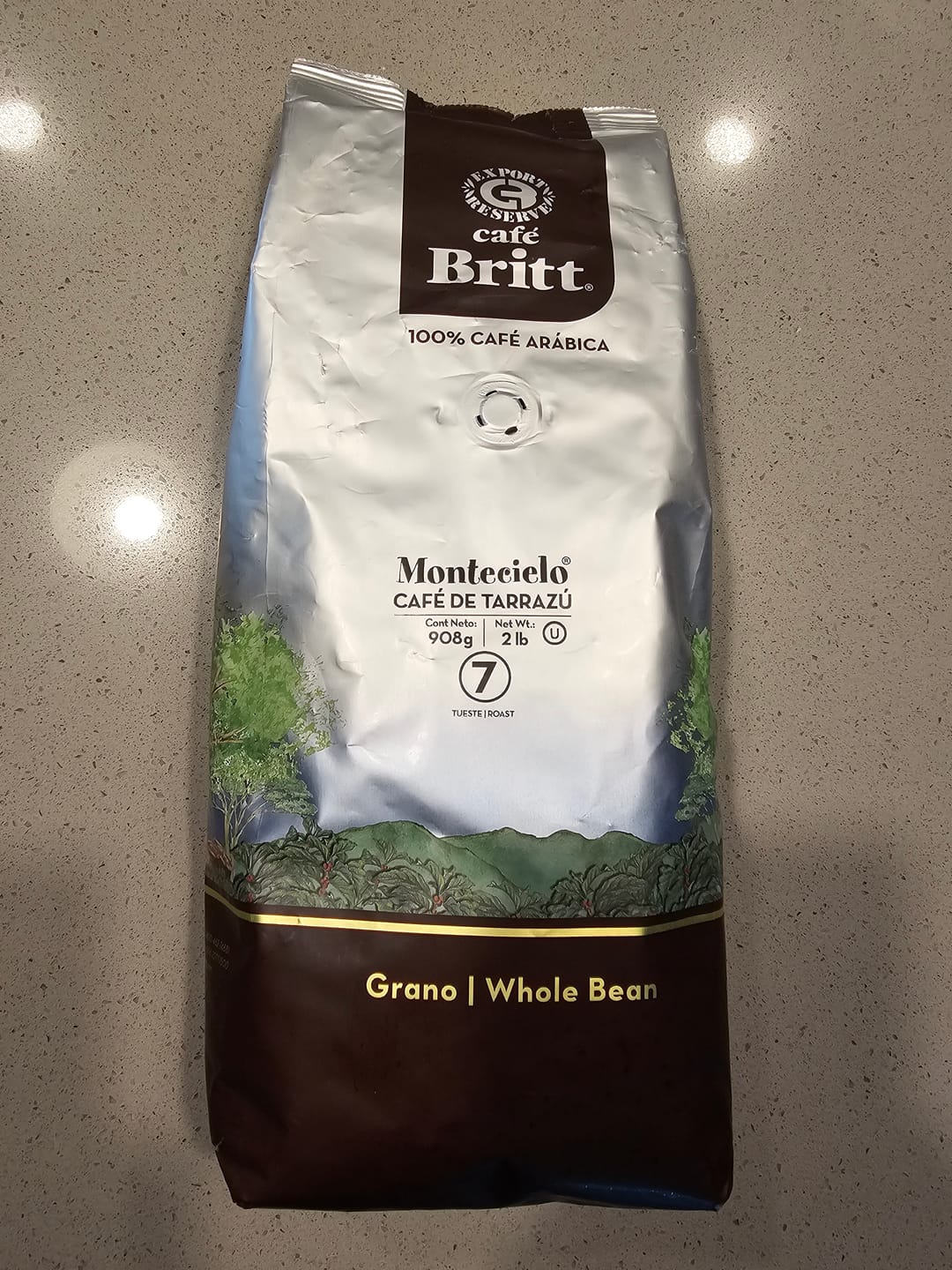 Customer photo review of COSTA RICAN MONTECIELO COFFEE FROM TARRAZÚ 2LB