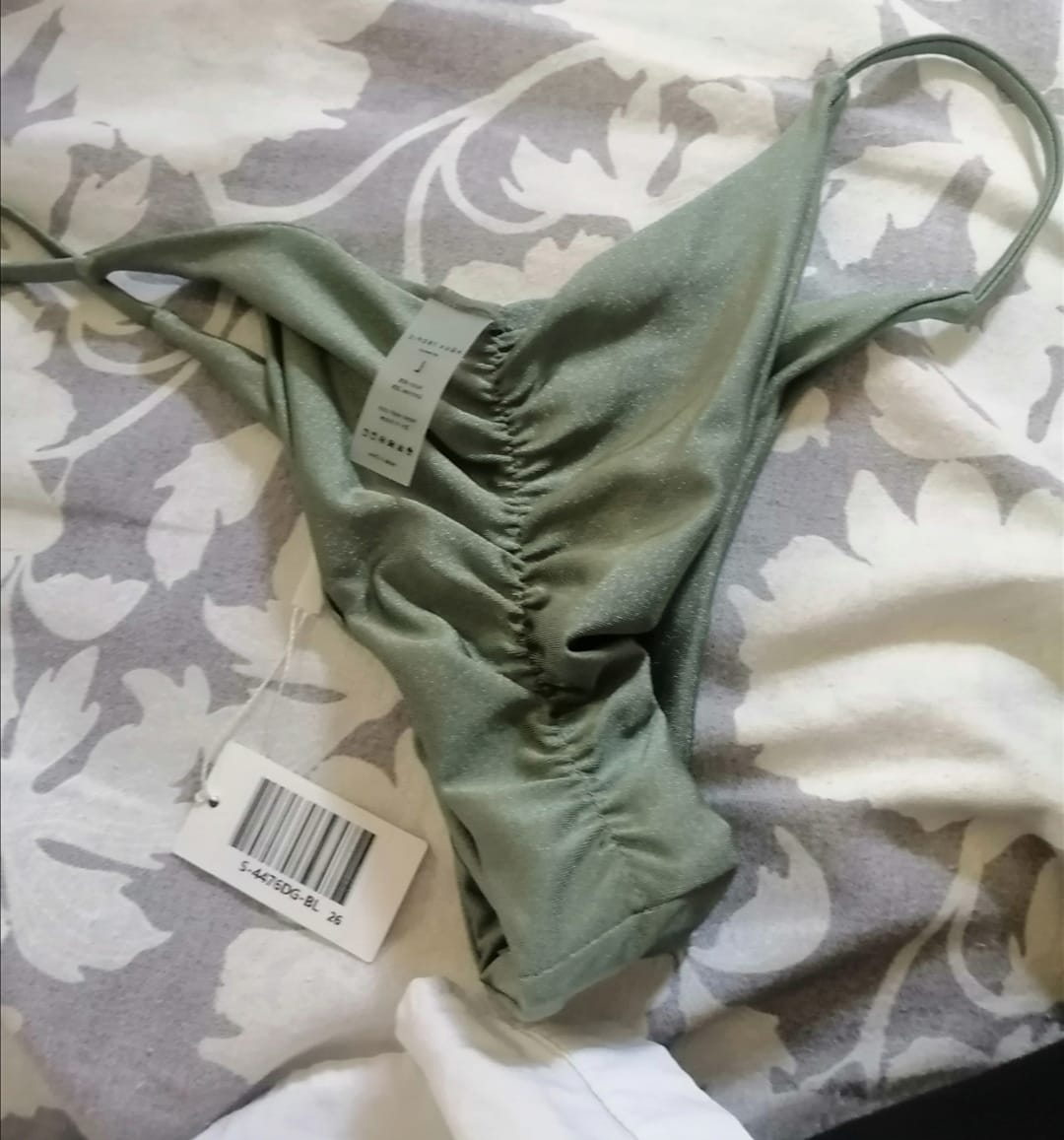 Customer photo review of Capri Top - Shiny Sage Green