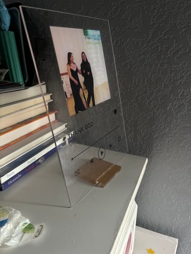 Customer photo review of Custom Song Plaque - The Best Anniversary Gift for Couples