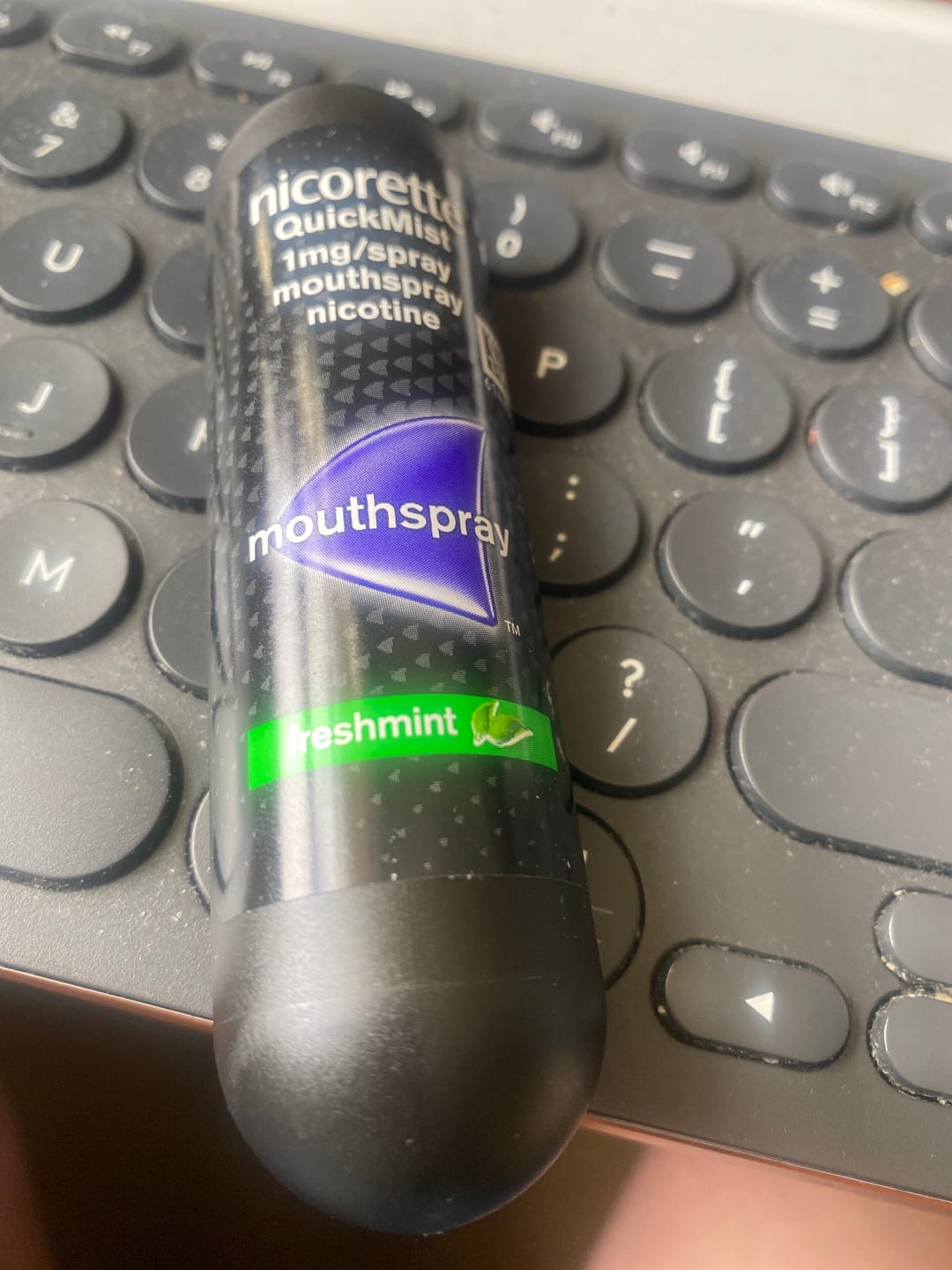 Customer photo review of Nicorette Quickmist Mouth Spray Duo Pack 1mg